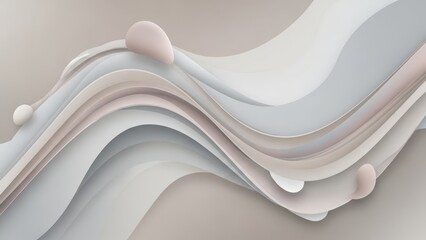 abstract fluid forms in pastel shades create a smooth flowing and organic visual design