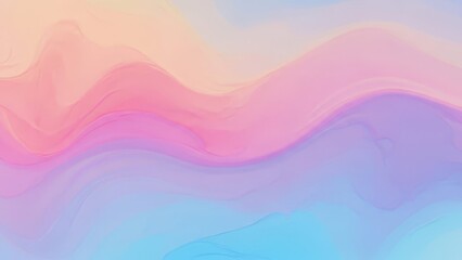 abstract flowing waves of pastel pink blue purple hues create a smooth soft dreamy background