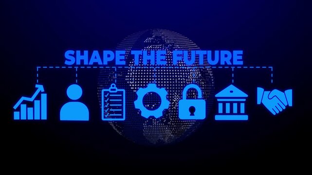 Shape the future web banners concept .