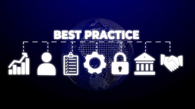 Best practice banner web icon vector illustration concept with icon of competence, development, knowledge, potential, ethic and performance.