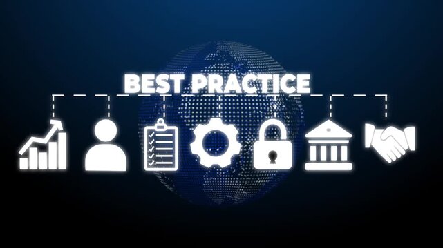 Best practice banner web icon vector illustration concept with icon of competence, development, knowledge, potential, ethic and performance