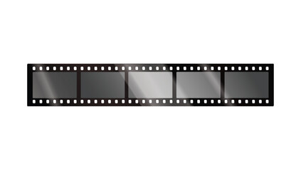 Obraz premium Classic Film Strip Graphic Design Symbolizing Cinema Photography and Motion Picture Production