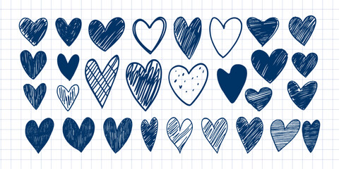 Modern vector icons for love, scrapbooking, print and web design.
