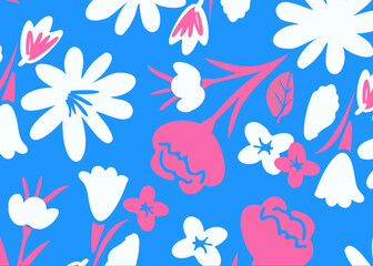 seamless pattern with flowers