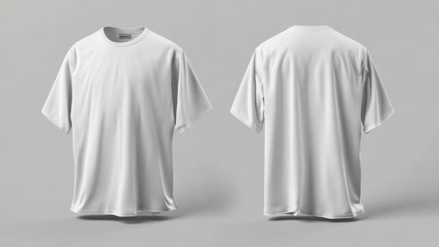 Video A white robe with a simple design on a neutral gray background
