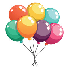 balloons tied together