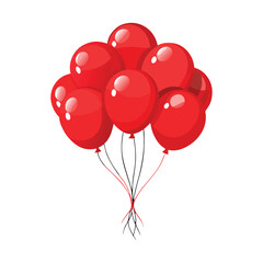 balloons tied together