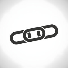 Link Icon Flat Design Internet Connection Symbol isolated on transparent background
