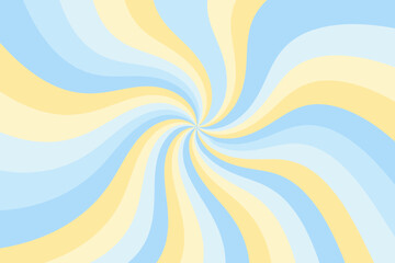 Pastel swirl pattern with yellow and blue twisting lines