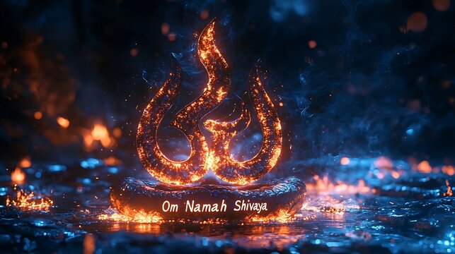 Om namah shivaya mantra of shiva power high resolution picture