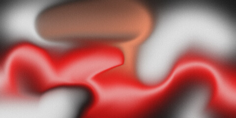 Crimson liquid waves blending through muted ivory tones with dreamy motion blur forming expressive abstract backdrop for modern creative visuals