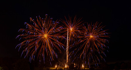 Fototapeta premium a colourful and spectacular fireworks display