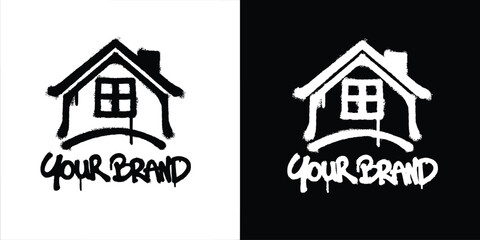 Graffiti House logo vector design
