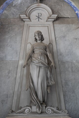 Death angel statue, symbol of mystery, eternity and spirituality.