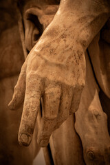 Marble Hand Detail from Classical Sculpture