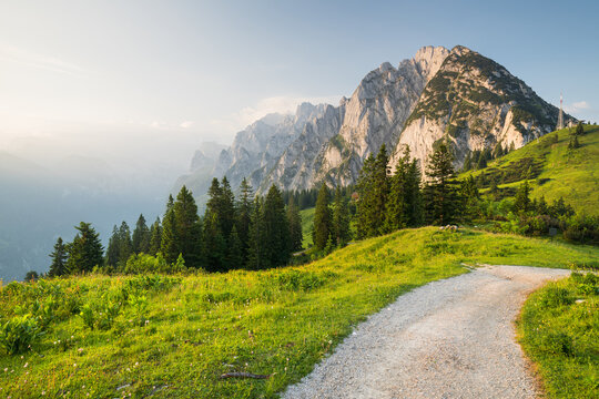 Gosaukamm von Sonnenalm, Donnerkogel, Dachsteingebirge, Ober&ouml;sterreich, &Ouml;sterreich