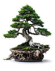 Exquisite Bonsai Tree - A Symbol of Harmony and Serenity.