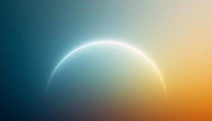 Abstract grainy gradient background, orange blue white yellow glowing color gradient shape, noise texture black backdrop web page banner poster and header design