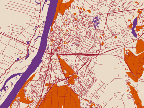 City map poster of Grudziadz, Poland