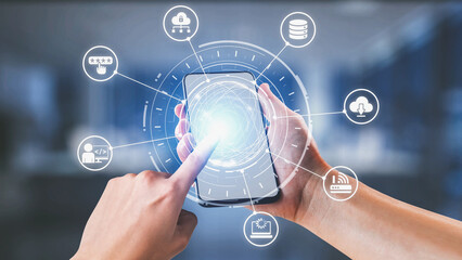 Cloud computing, cloud strategy, and cloud technology transforming digital infrastructure with scalable services, secure data storage, and cloud-based digital business solutions. Spire