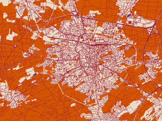 City Map Zielona Gora Poland