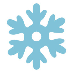 Obraz premium Copo de Nieve Azul en Vector: Recurso Gráfico para Diseños Navideños
