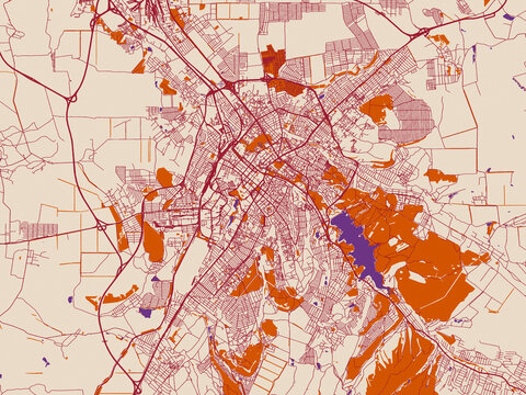 Simferopol, Ukraine &ndash; street map