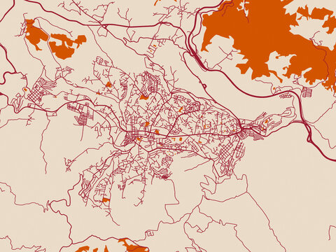 Medea, Algeria &ndash; street map