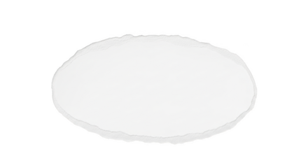 Torn edge paper shape white oval frame ripped effect simple design isolated on transparent background