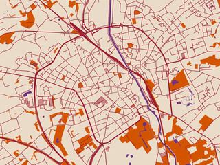 Street Map Aalst Belgium 
