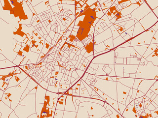 City street layout of Sint-Truiden, Belgium © W&S Stock
