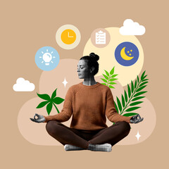 Balance, work, life, ease, person, meditating, well-being, work, alternative medicine, mindfulness,...