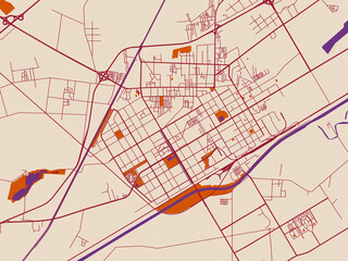 Bayan Nur, China &ndash; street map