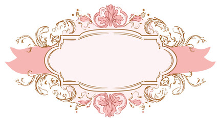 Elegant Feminine Badge Design Vector Art for Illustration and Prints