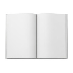 Naklejka premium Open book pages isolated on transparent background