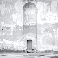 Monochrome Archway - A Study in Architectural Minimalism.