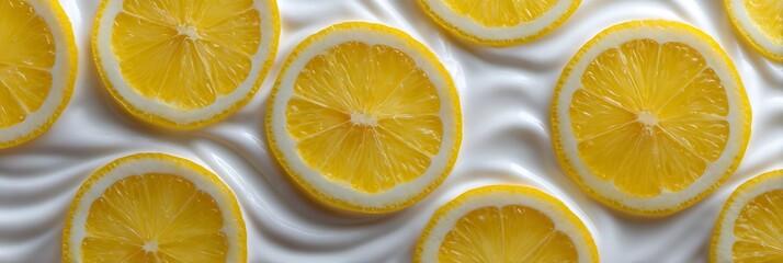 Fototapeta premium lemon slices background