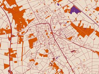 Viersen, Germany &ndash; street map