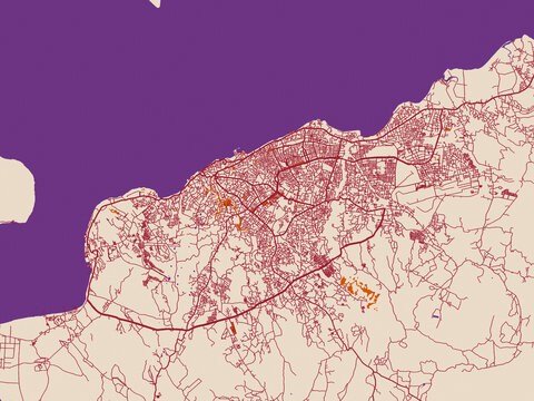 Street network map &mdash; Kupang, Indonesia