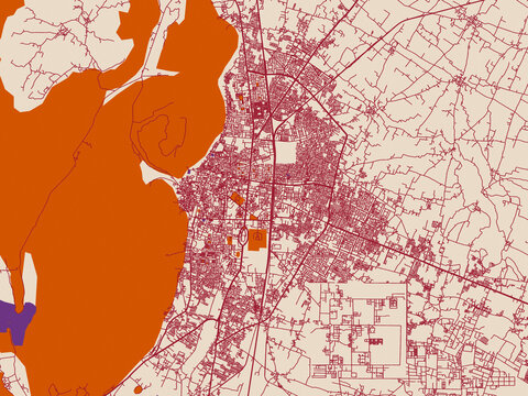 City cartography of Alwar, India
