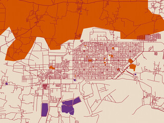 Fototapeta premium City map background — Neyveli, India