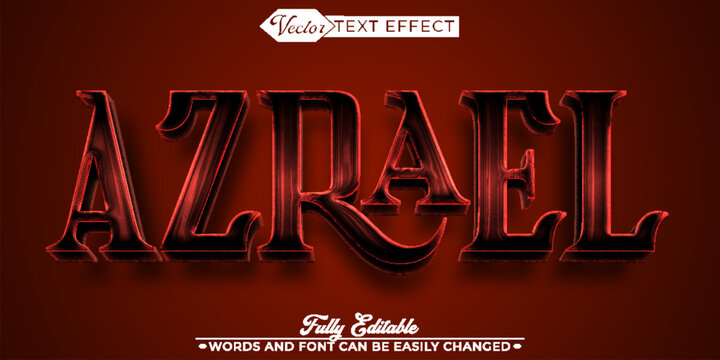  Azrael Angel Death Vector Fully Editable Smart Object Text Effect