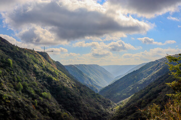 Fototapeta premium mountain landscape with clouds