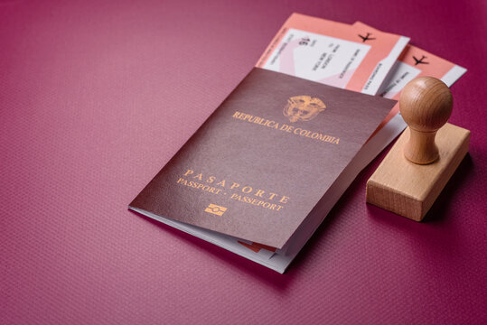 Colombia passport, visa for international travel and vacation. Colombian passport