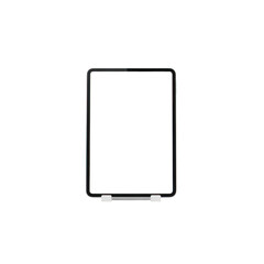 Fototapeta premium Standing whiteboard isolated on transparent background