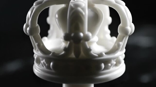 Royal Radiance: A regal crown, meticulously crafted and gleaming with an understated elegance, stands as a symbol of power and legacy.