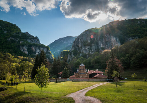 Poganovo monastery in canyon Jerma river, Pirot region, eastern Serbia