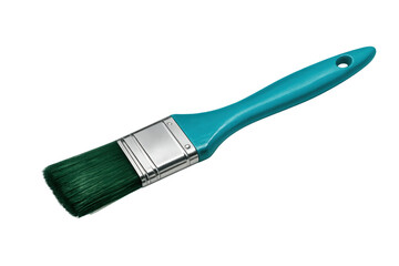 Paintbrush providing tool for renovation, decoration, crafting, and artistic hobbies. Transparent background