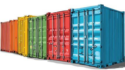 Versatile Storage Containers Clipart Vector Art for Illustration Projects