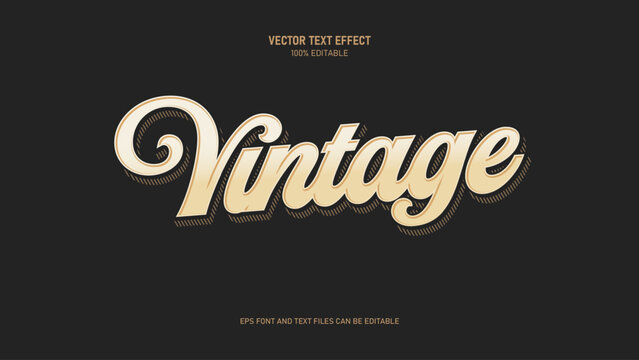 Vintage text, victorian text style editable text effect